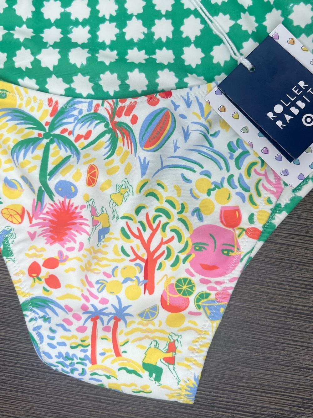 Roller Rabbit x Target Colorful Tropical Print Bikini Bottom XL New